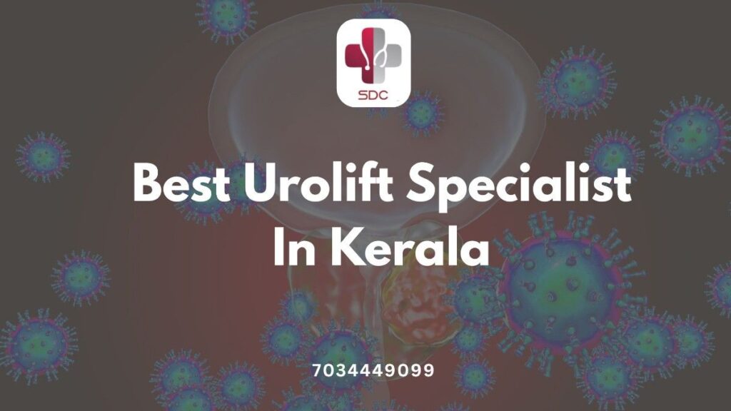 best UroLift specialist in Kerala, consulting a patient at SDC Prostate Research & Training Centre in Thrissur.