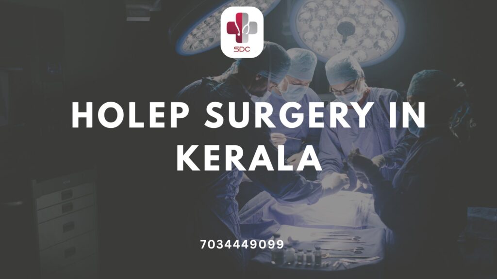 "Advanced HoLEP surgery in Kerala being performed at SDC Prostate Research & Training Centre with state-of-the-art laser equipment."