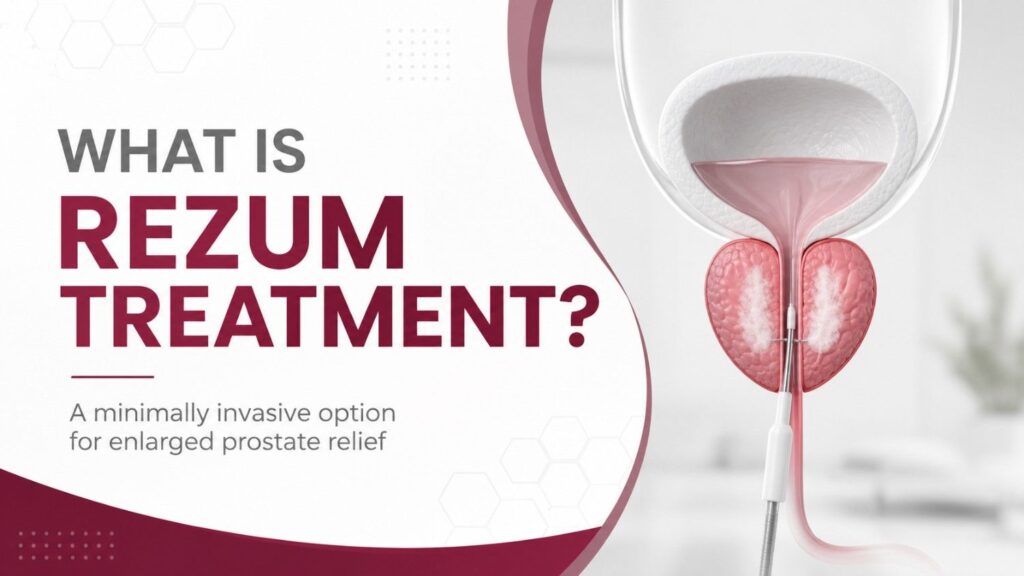 What is Rezum treatment? featured image showing water-vapour therapy for an enlarged prostate
