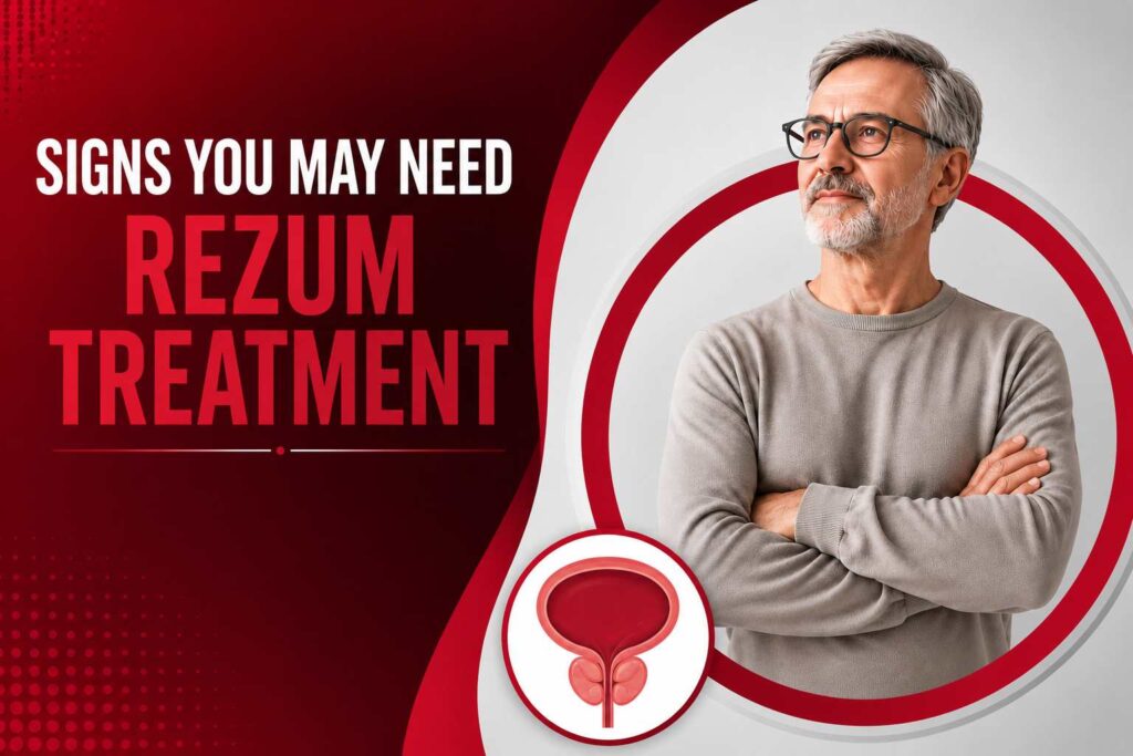 Signs you may need Rezum treatment for BPH and enlarged prostate urinary symptoms