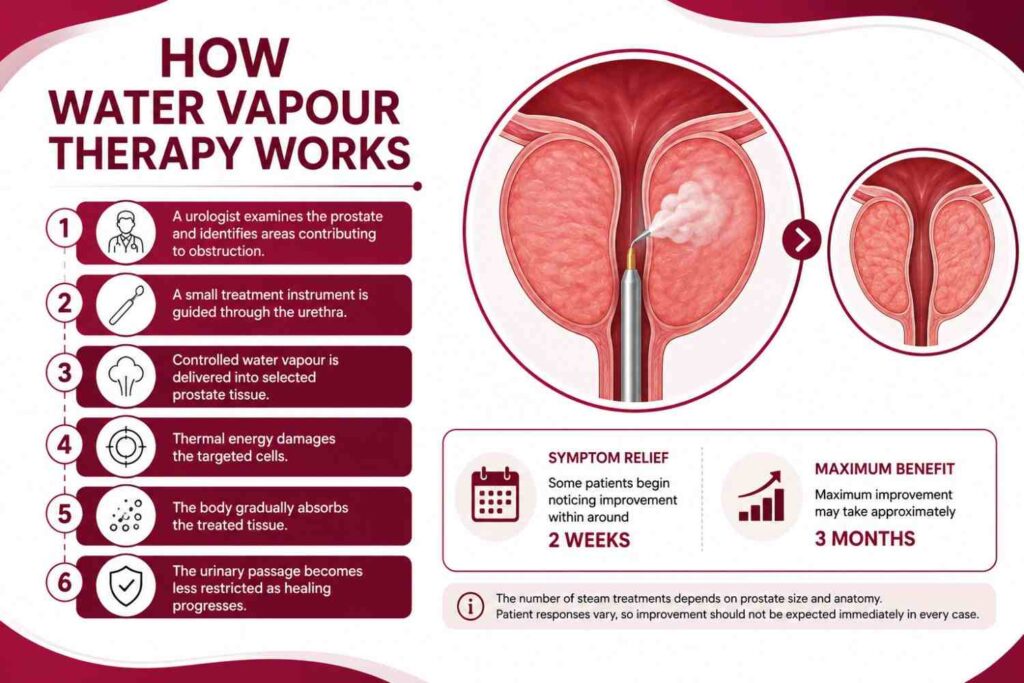 How water vapour therapy works for enlarged prostate treatment